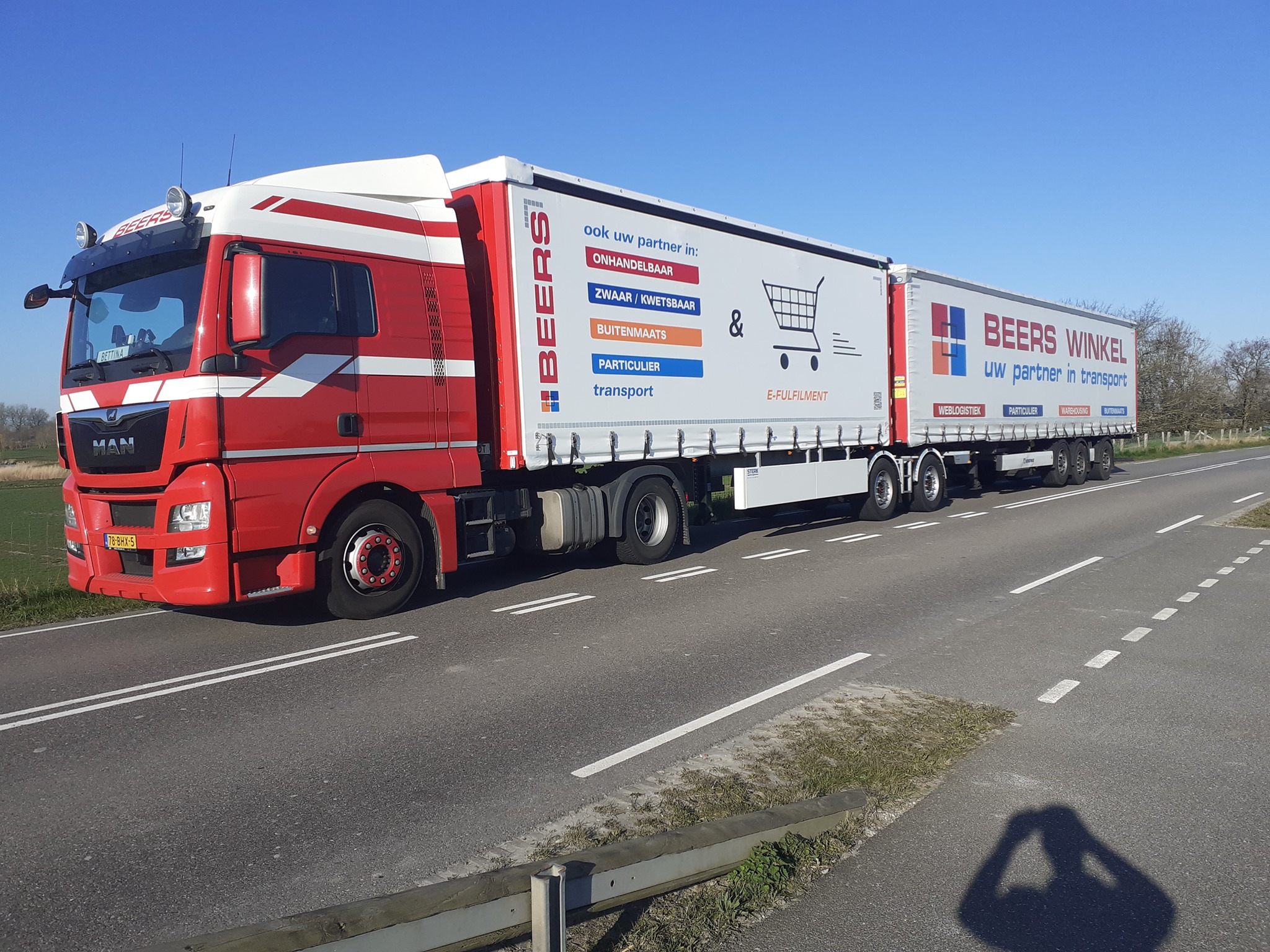 Onze nieuwe LZV voor transport in Nederland en België